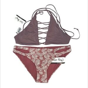 Dippin' Daisy's two piece bikini set swimsuit size small